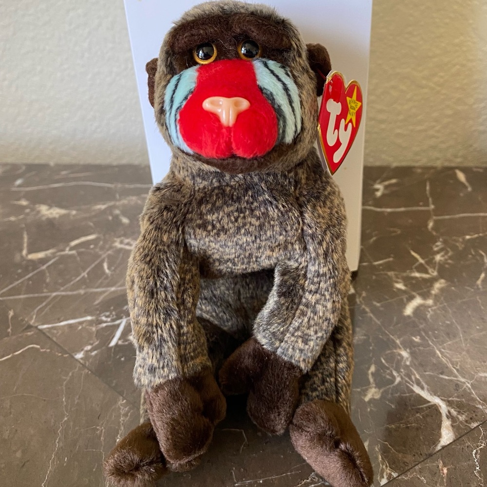 Ty “Cheeks” Gorilla Beanie Baby